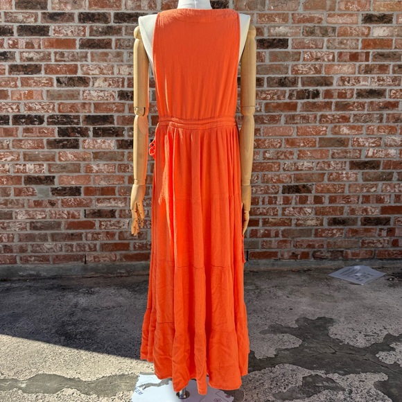 SOLD ELSEWHERE Versona orange sleeveless floral patterned maxidress / XL / EUC - Picture 12 of 12